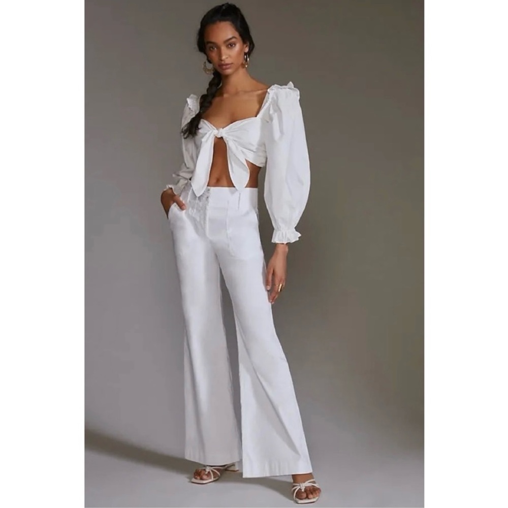 The Naomi Wide-Leg Flare Pants by Maeve